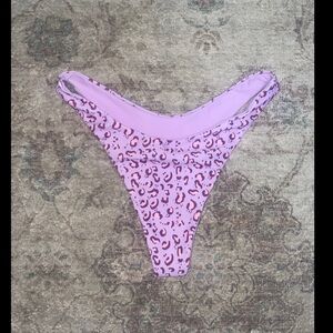 purple cheetah print cheeky bikini bottoms